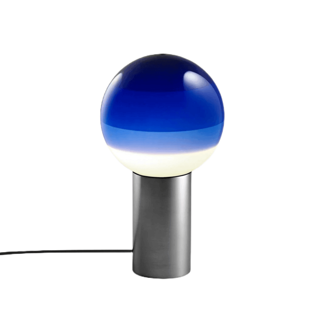 Lampa stołowa DIPPING niebieski Marset 12.5 cm grafitowy Eye on Design