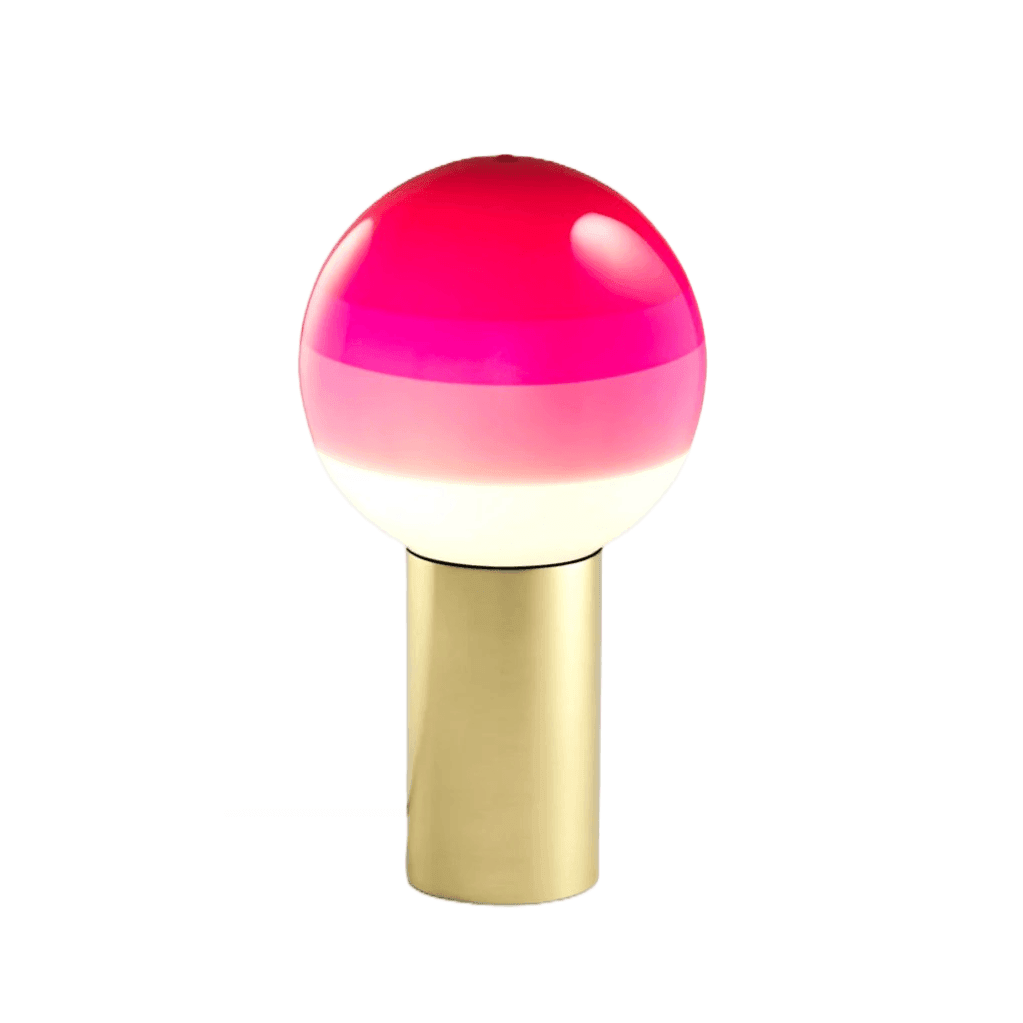 Lampa stołowa DIPPING różowy Marset 12.5 cm mosiężny Eye on Design