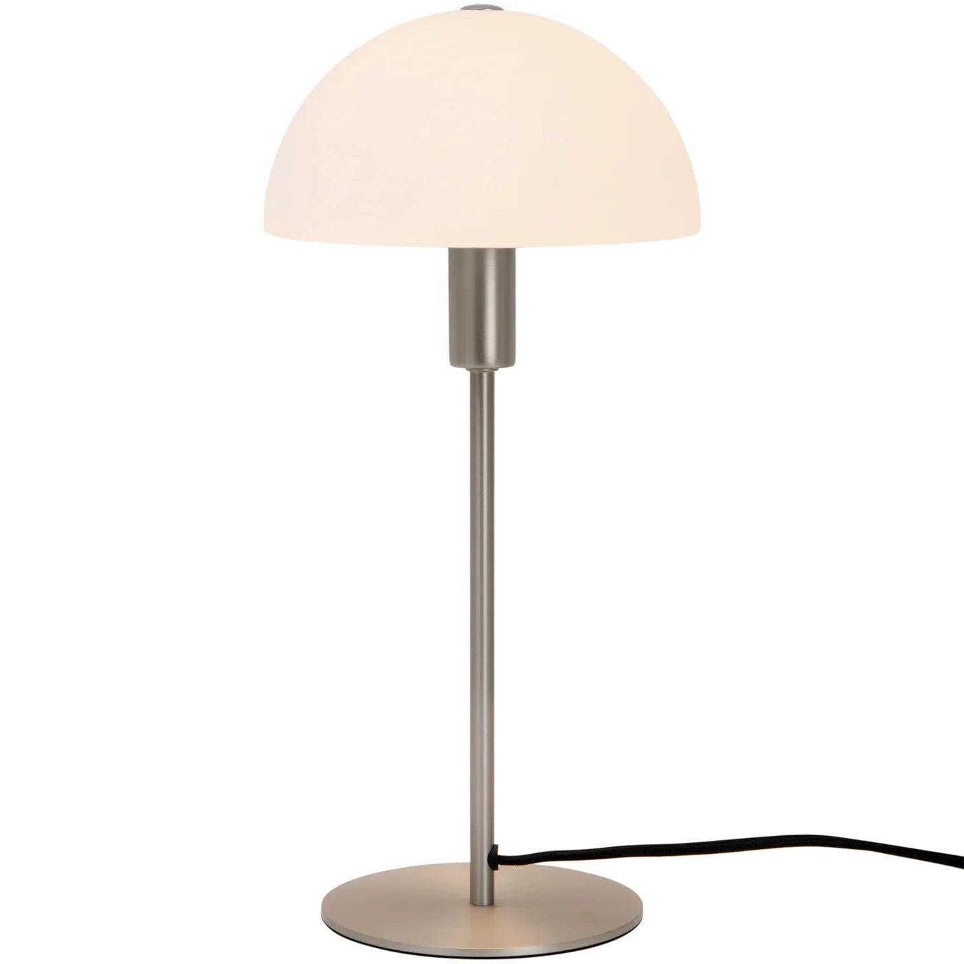 Lampa stołowa ELLEN srebrny ze szklanym kloszem Nordlux Eye on Design