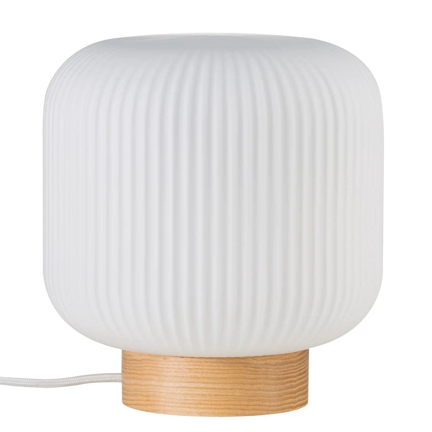 Lampa stołowa MILFORD drewniana podstawa Nordlux Eye on Design