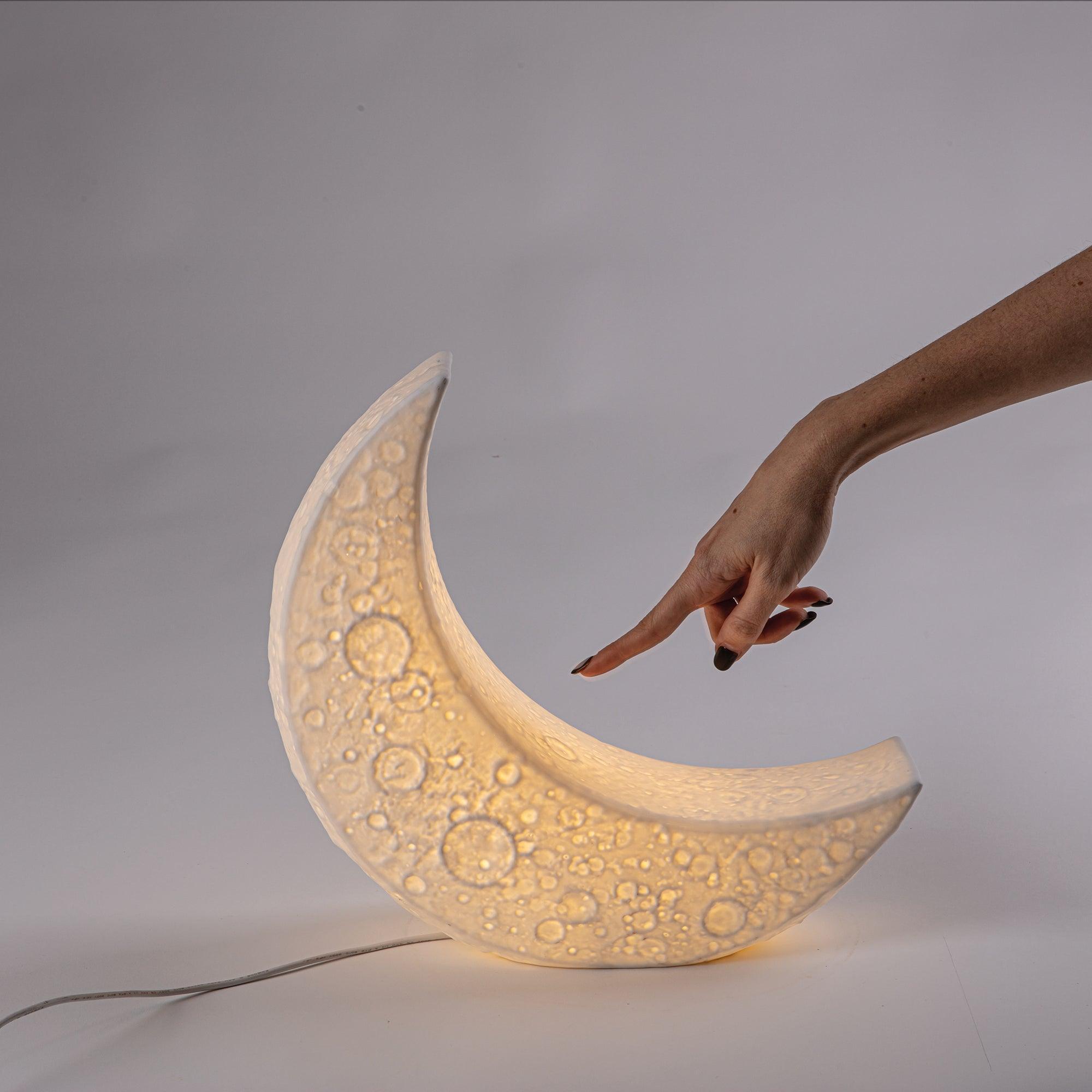 Lampa stołowa MY TINY LITTLE MOON biały Seletti Eye on Design