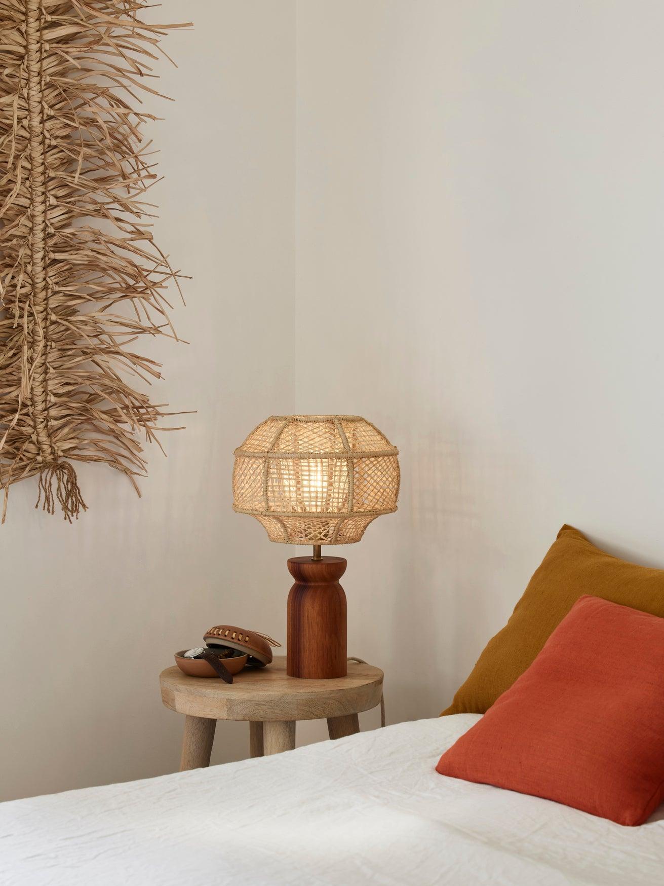 Lampa stołowa ODYSSEE rafia Market Set Eye on Design