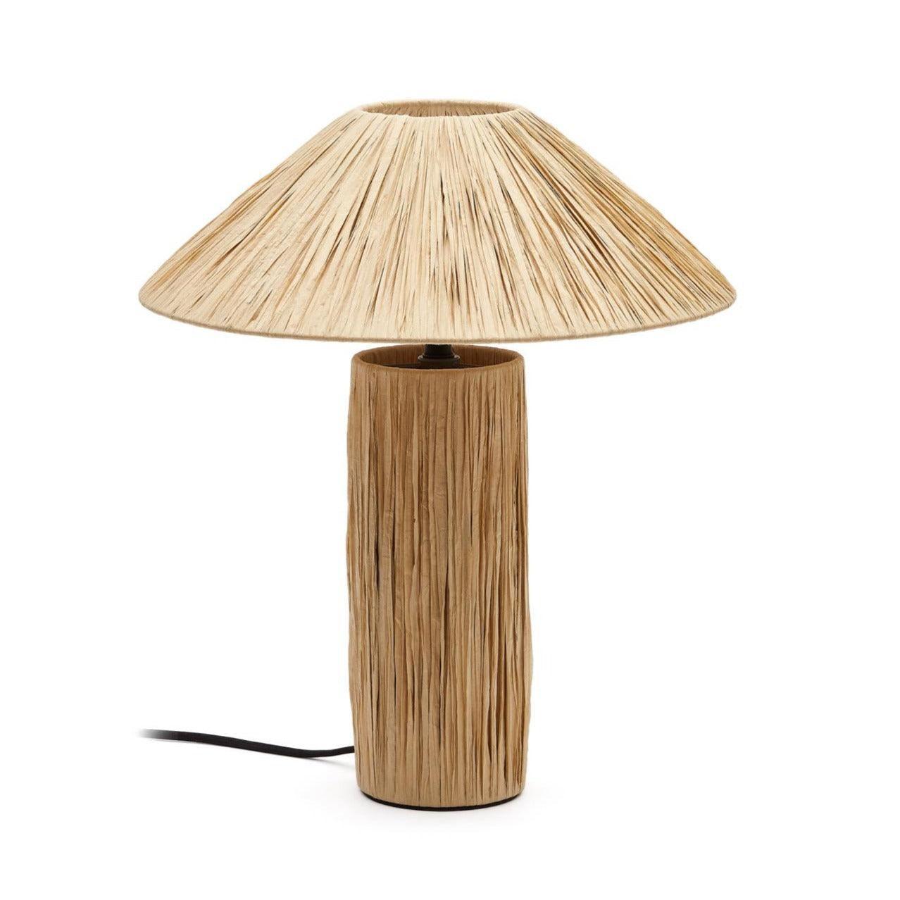 Lampa stołowa SAMSE naturalna rafia La Forma Eye on Design