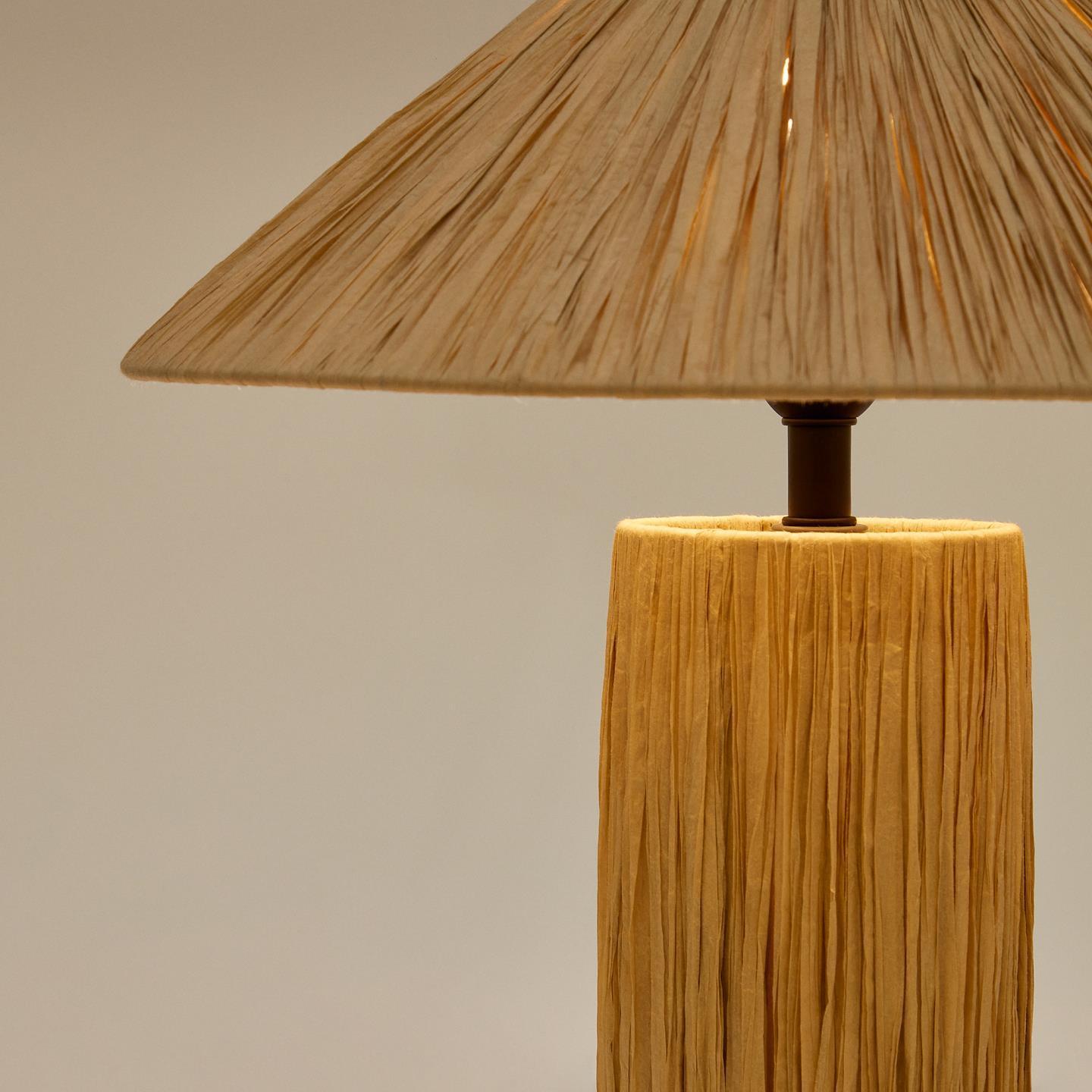 Lampa stołowa SAMSE naturalna rafia La Forma Eye on Design