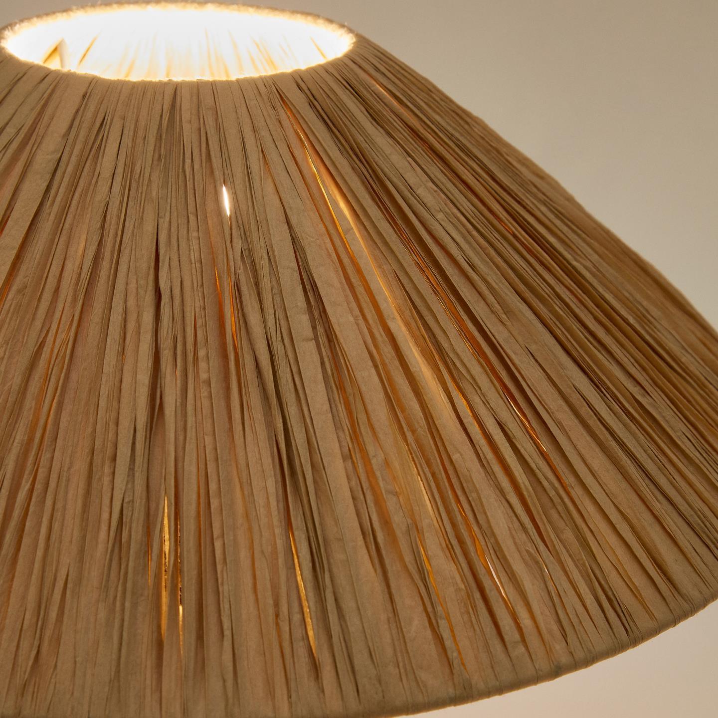 Lampa stołowa SAMSE naturalna rafia La Forma Eye on Design
