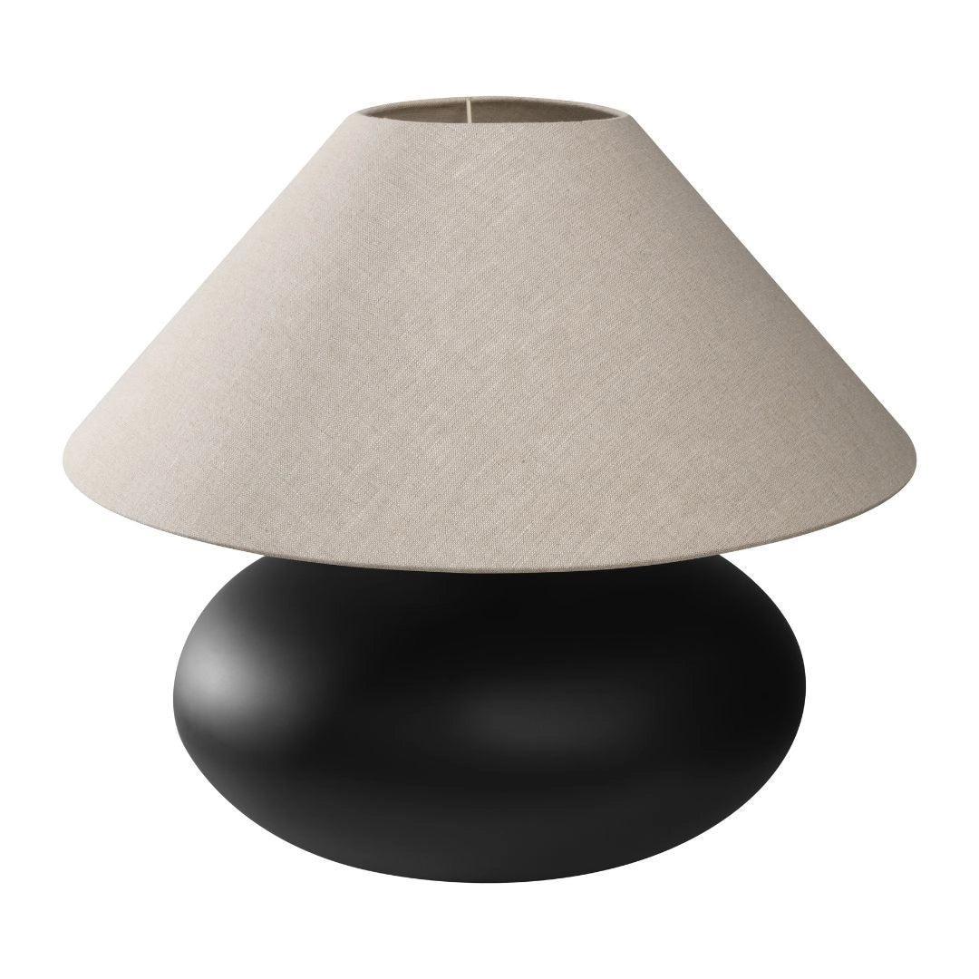 Lampa stołowa SAWA NATUR lniany Kaspa Eye on Design