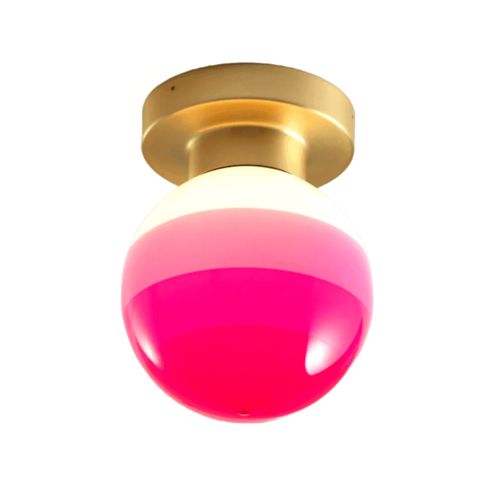 Lampa sufitowa DIPPING różowy Marset mosiężny Eye on Design