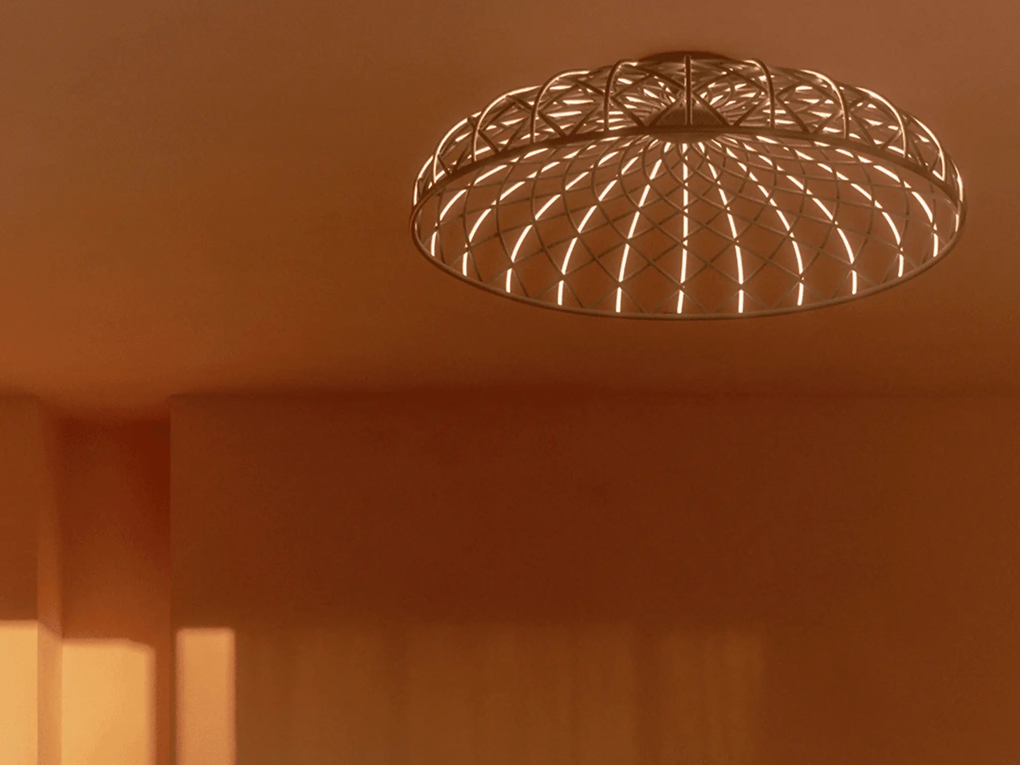 Lampa sufitowa SKYNEST ceglasta czerwień – Flos