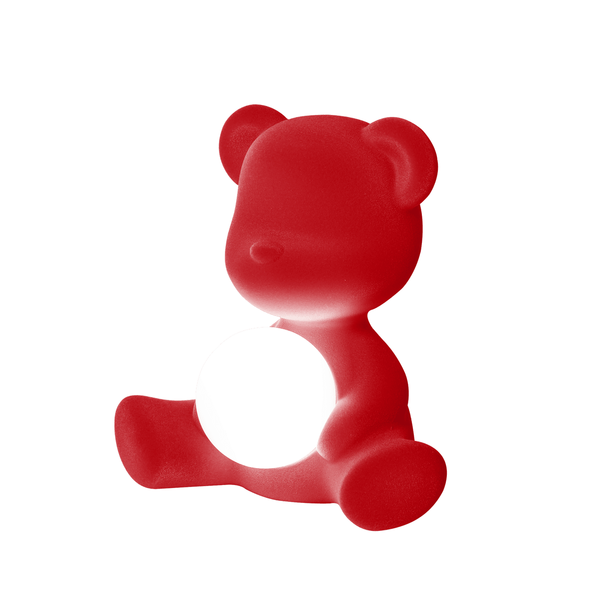 Lampa TEDDY GIRL VELVET czerwona Qeeboo Eye on Design