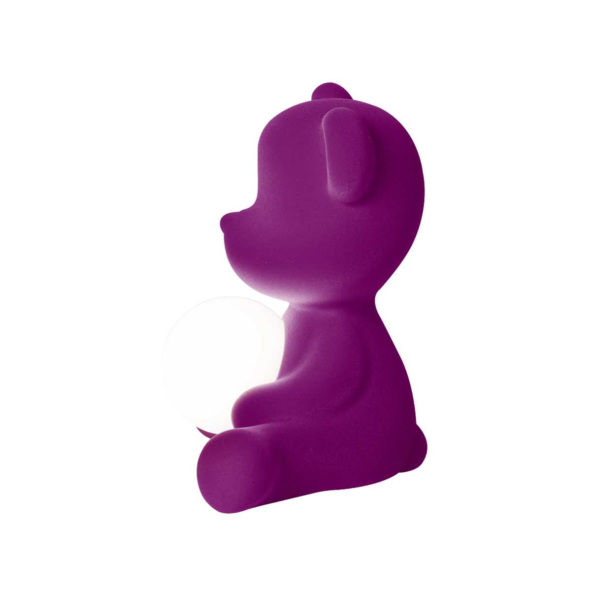 Lampa TEDDY GIRL VELVET fioletowa Qeeboo Eye on Design