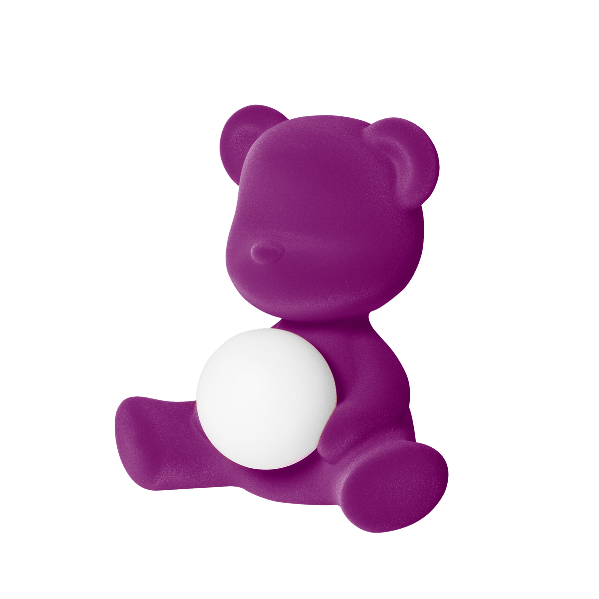 Lampa TEDDY GIRL VELVET fioletowa Qeeboo Eye on Design