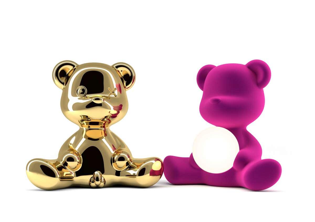 Lampa TEDDY GIRL VELVET fioletowa Qeeboo Eye on Design