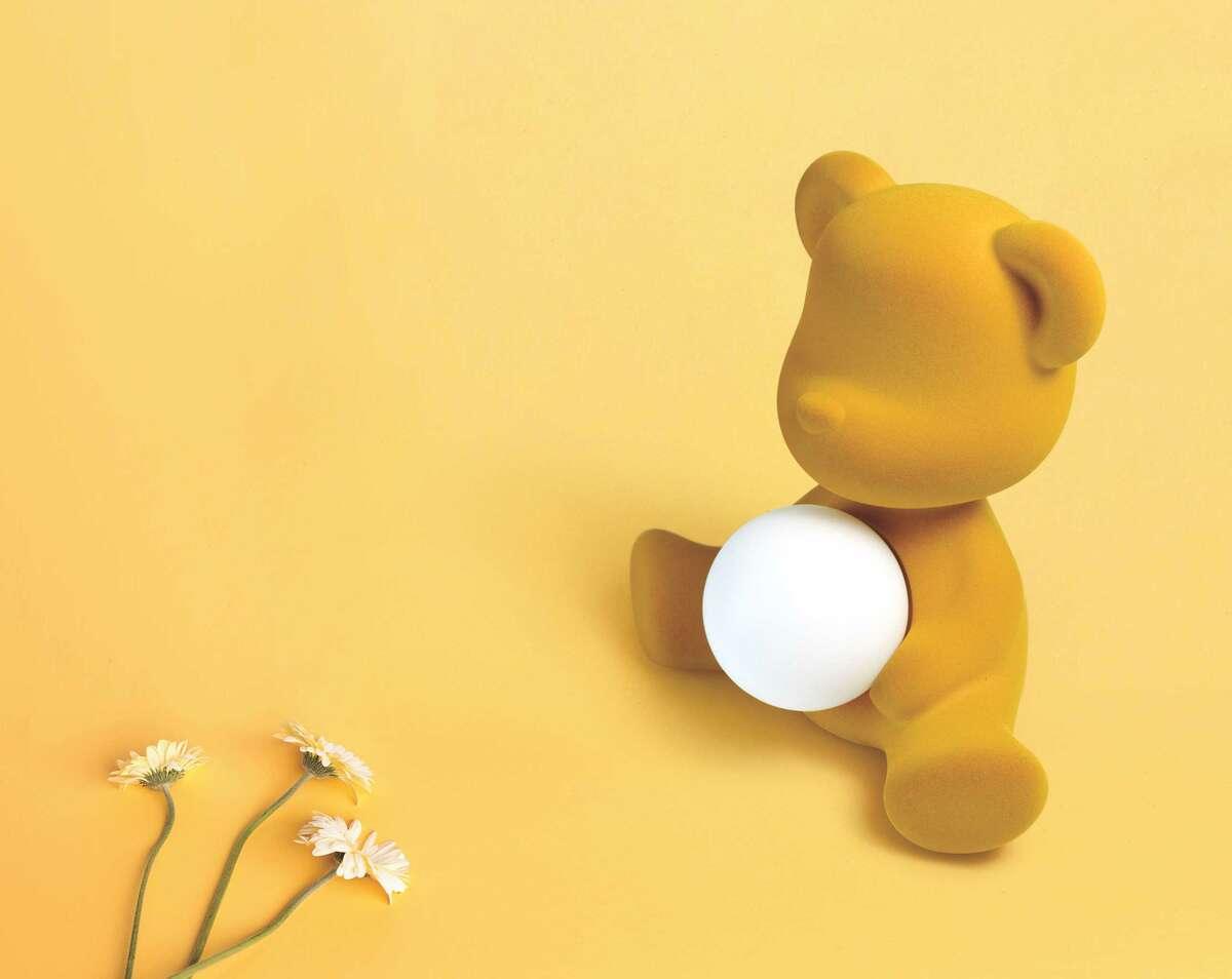 Lampa TEDDY GIRL VELVET fioletowa Qeeboo Eye on Design