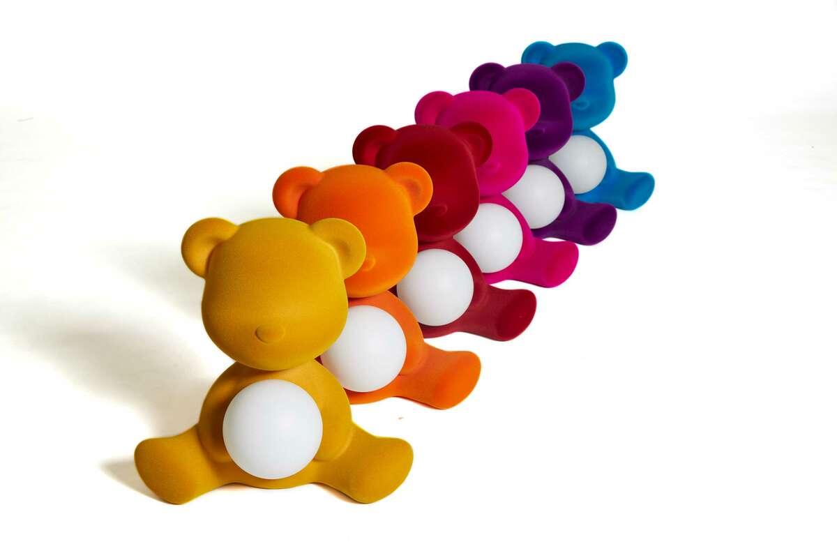 Lampa TEDDY GIRL VELVET fioletowa Qeeboo Eye on Design