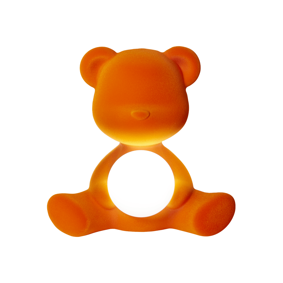 Lampa TEDDY GIRL VELVET pomarańczowa Qeeboo Eye on Design