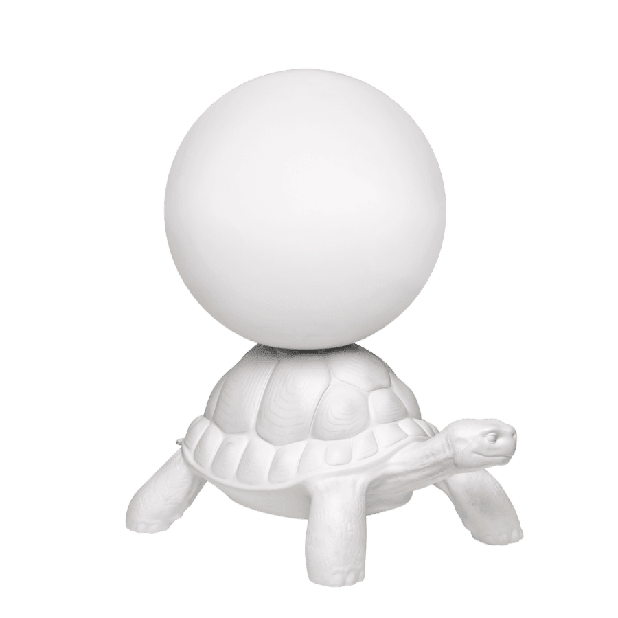 Lampa TURTLE CARRY biała Qeeboo Eye on Design