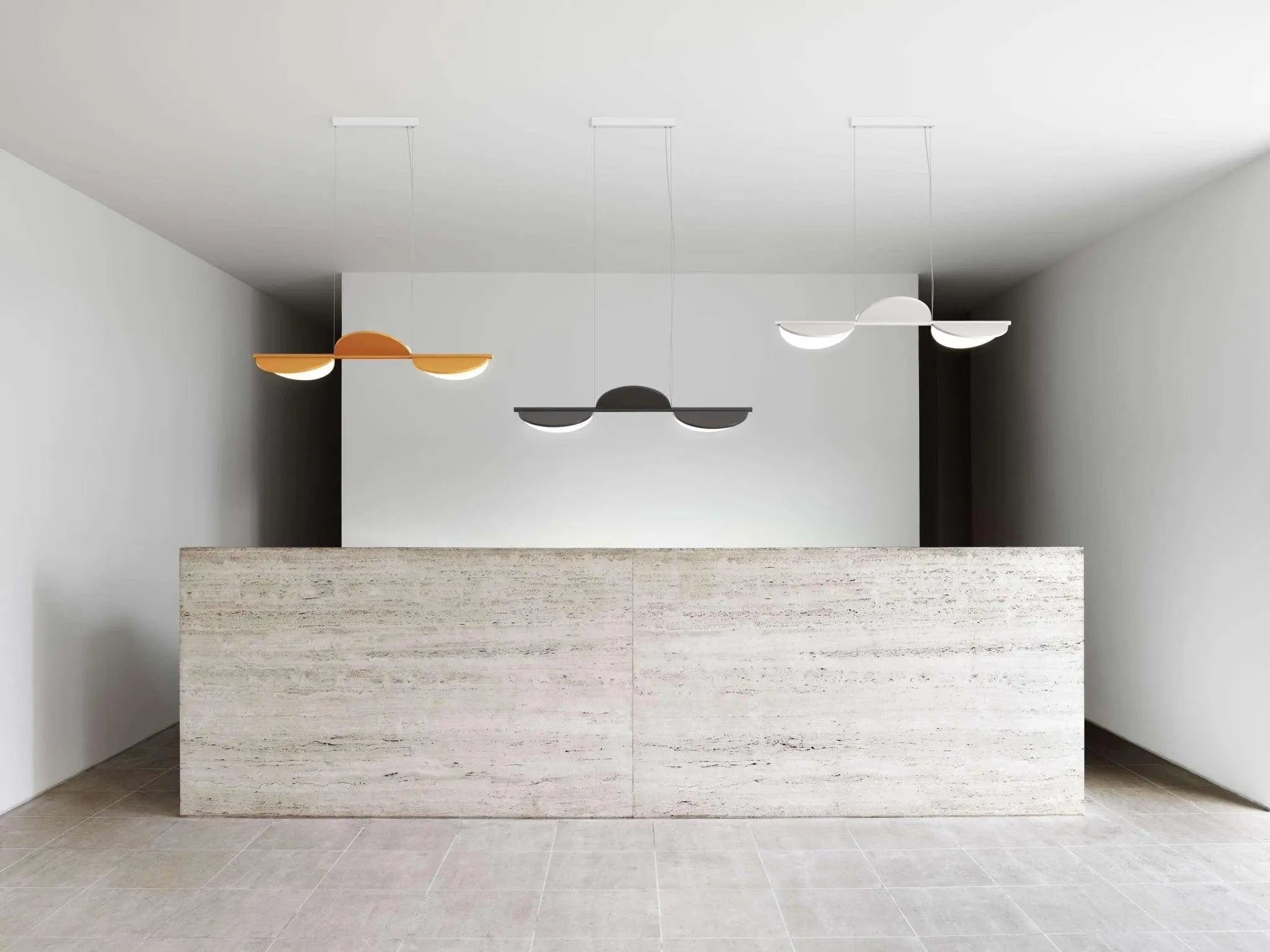 Lampa wisząca ALMENDRA LINEAR antracytowy – Flos