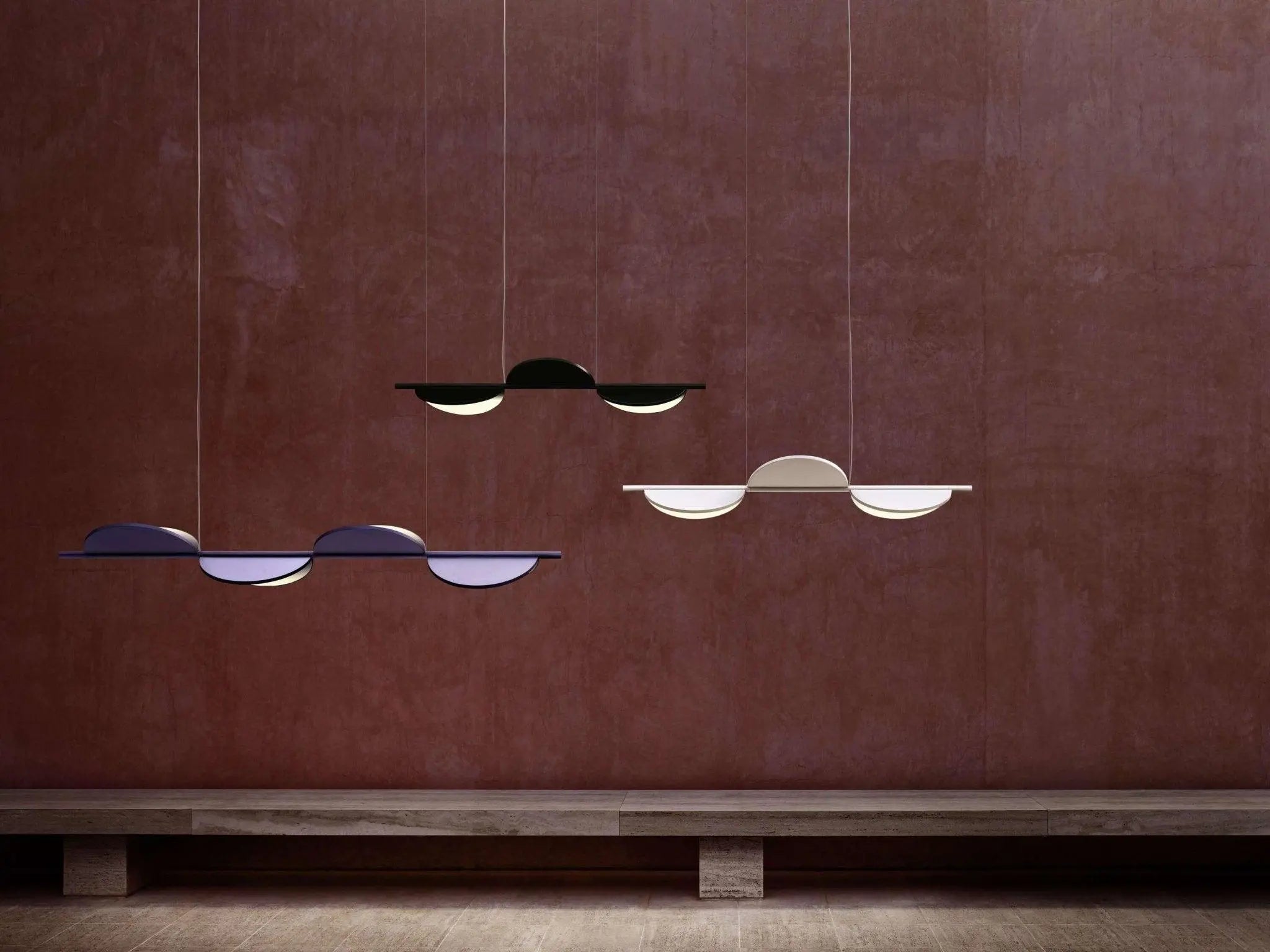 Lampa wisząca ALMENDRA LINEAR antracytowy – Flos