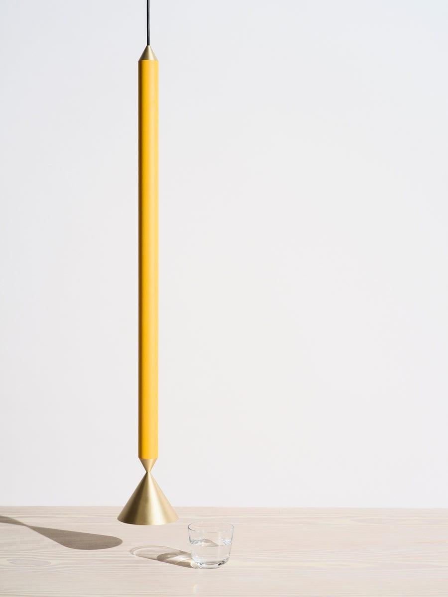 Lampa wisząca APOLLO pomarańczowy z mosiężnym wykończeniem Pholc Eye on Design