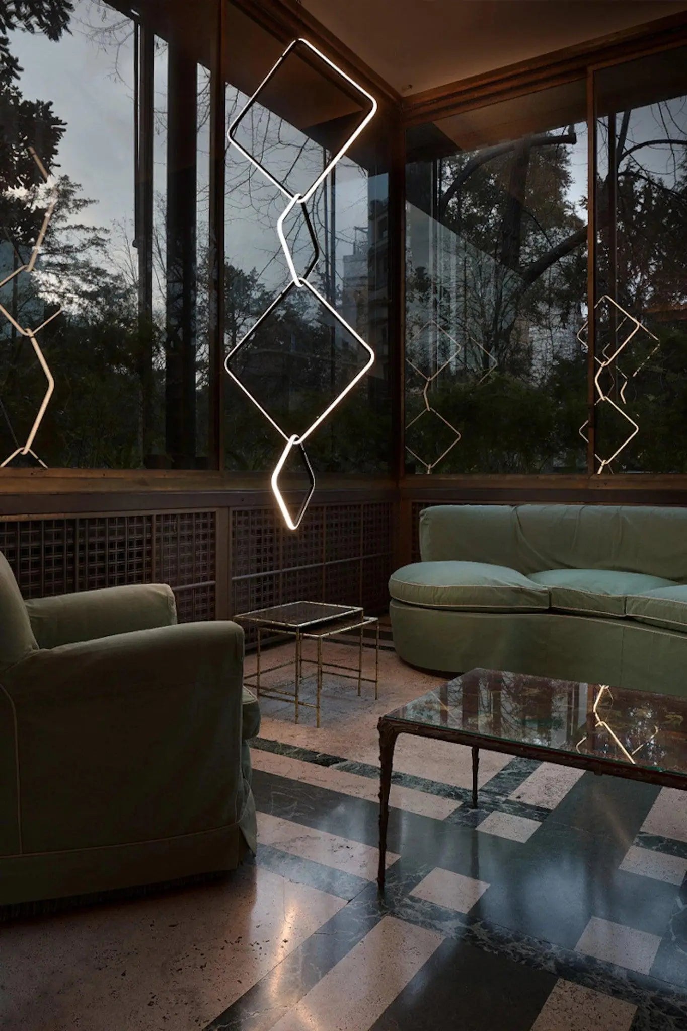 Lampa wisząca ARRANGEMENTS kwadrat – Flos