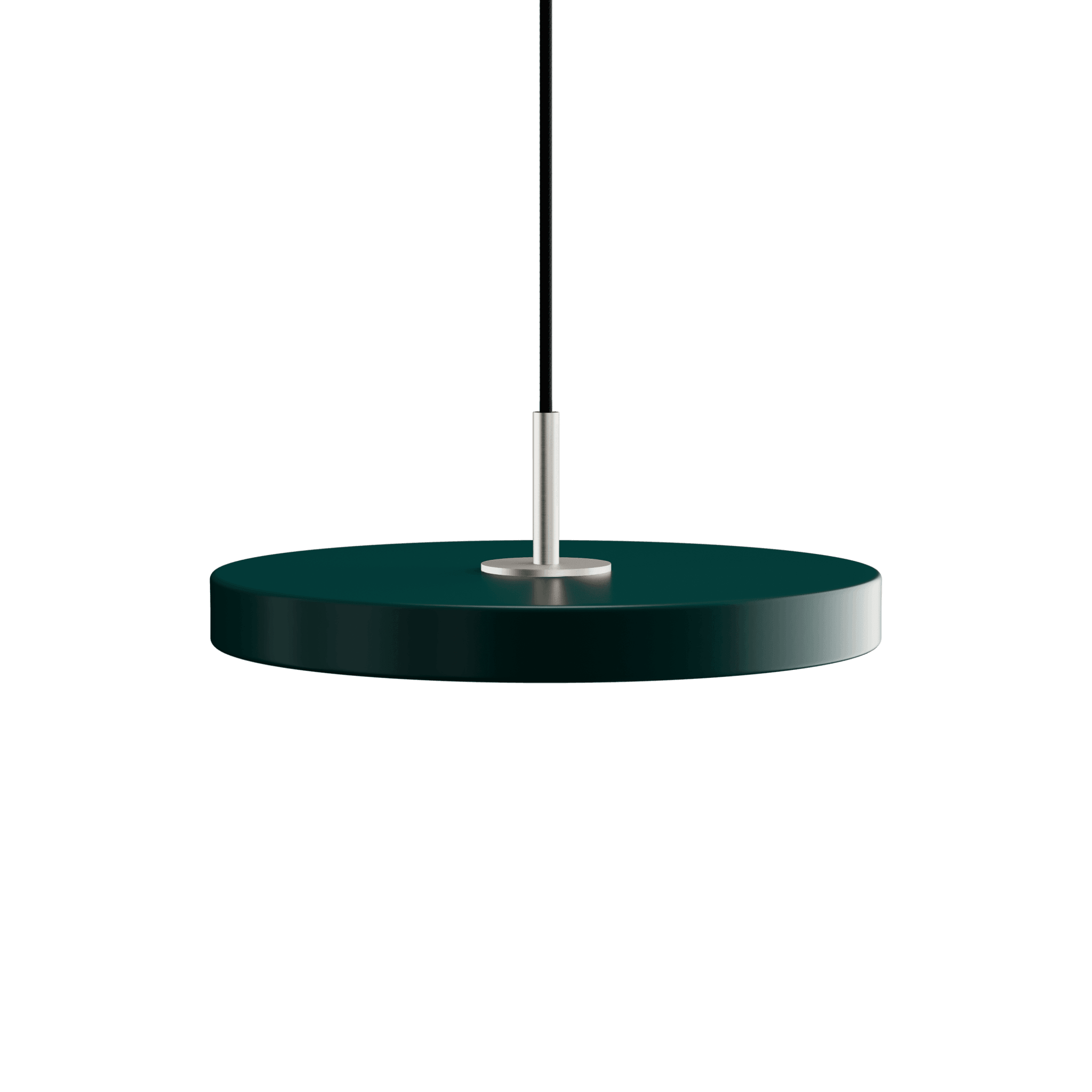 Lampa wisząca ASTERIA butelkowa zieleń UMAGE Ø31 x 3.3 cm Srebrny Eye on Design