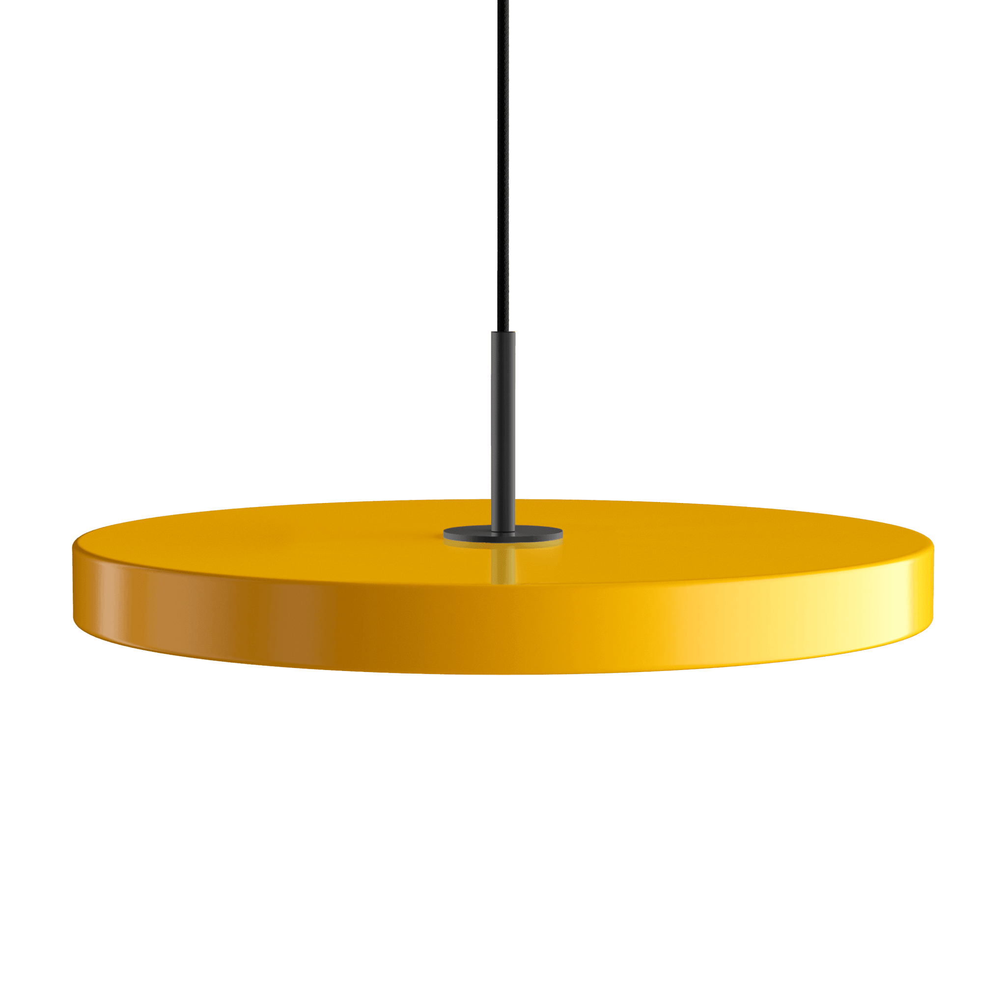Lampa wisząca ASTERIA szafranowy UMAGE Ø43 x 4 cm Czarny Eye on Design