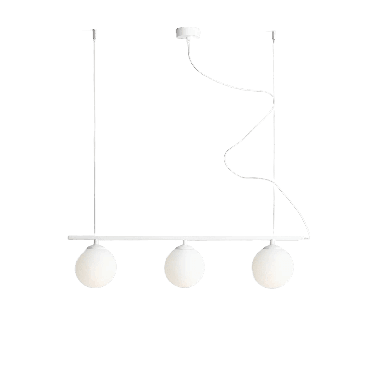 Lampa wisząca BERYL GLASS TRIO biały Artera Eye on Design