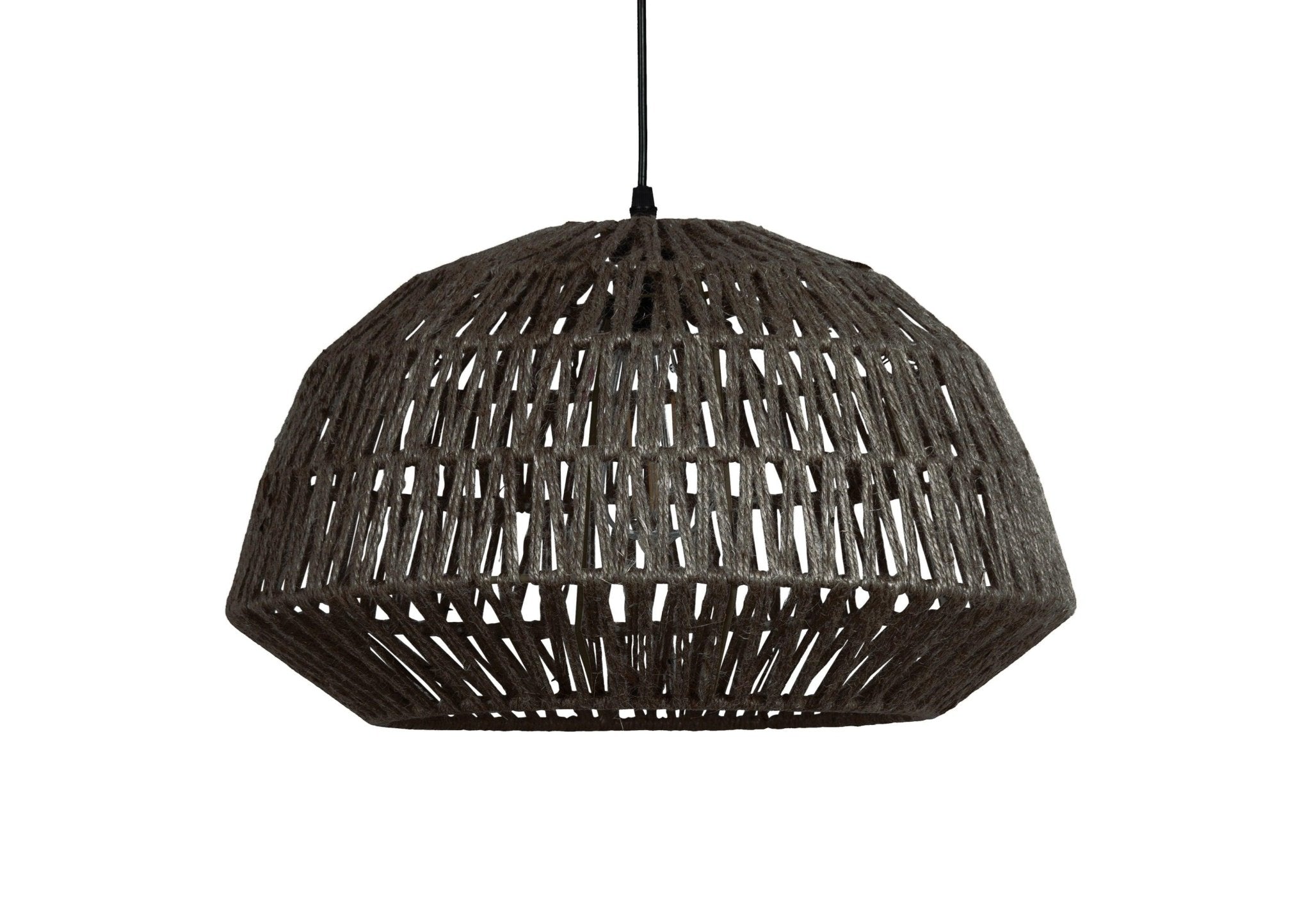 Lampa wisząca boho KACE czarna juta Woood Exclusive Eye on Design