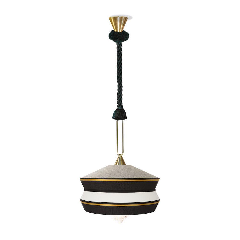 Lampa wisząca CALYPSO ANTIGUA czarno-biały Contardi Eye on Design