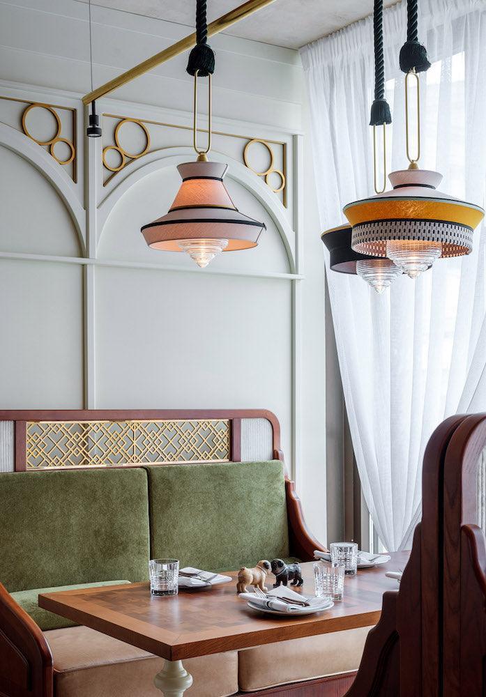 Lampa wisząca CALYPSO ANTIGUA czarno-biały Contardi Eye on Design