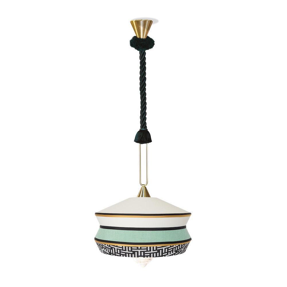 Lampa wisząca CALYPSO ANTIGUA miętowy Contardi M 1.9 m Eye on Design
