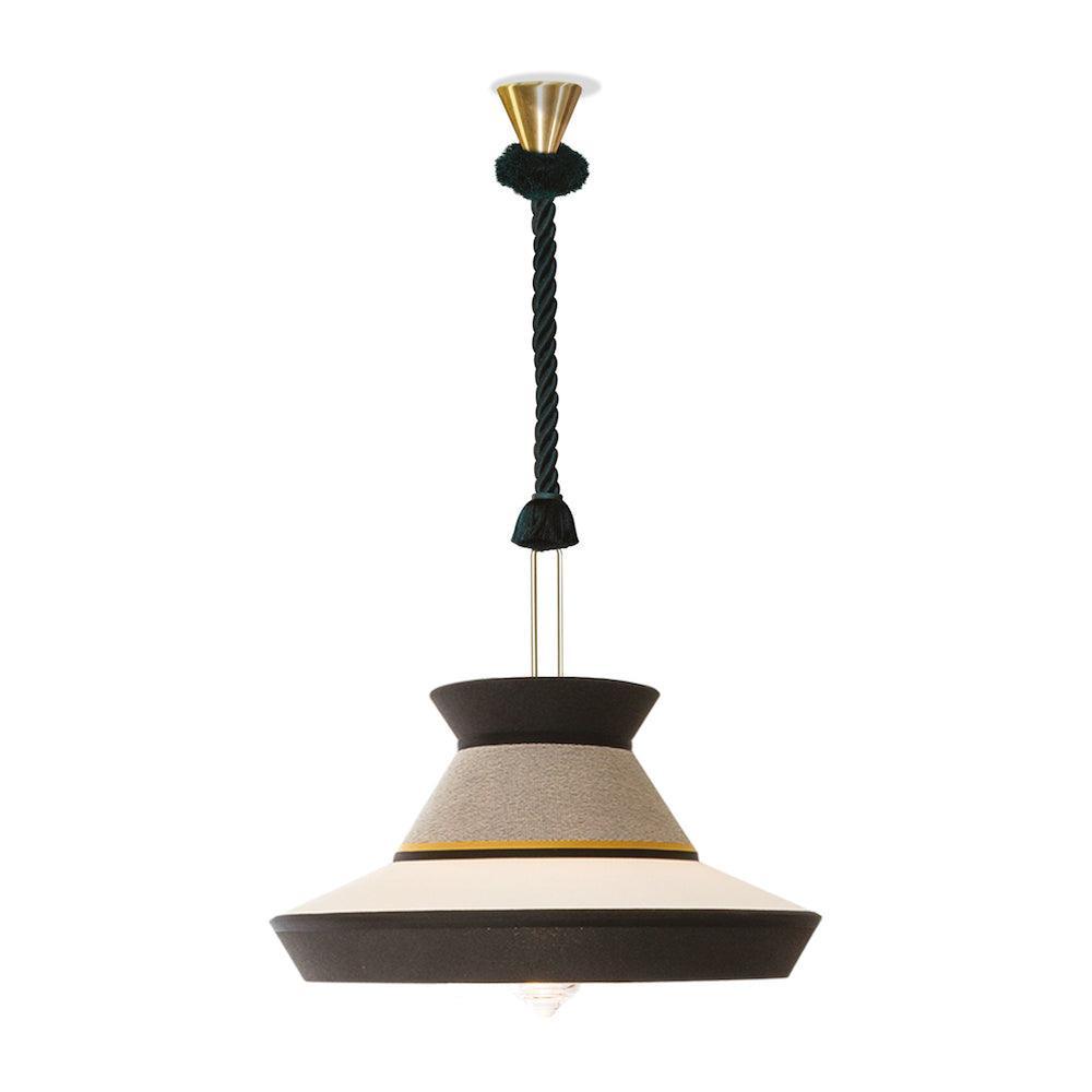 Lampa wisząca CALYPSO GUADALOUPE czarno-biały Contardi XL 1.9 m Eye on Design