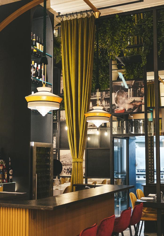 Lampa wisząca CALYPSO GUADALOUPE czarno-biały Contardi Eye on Design