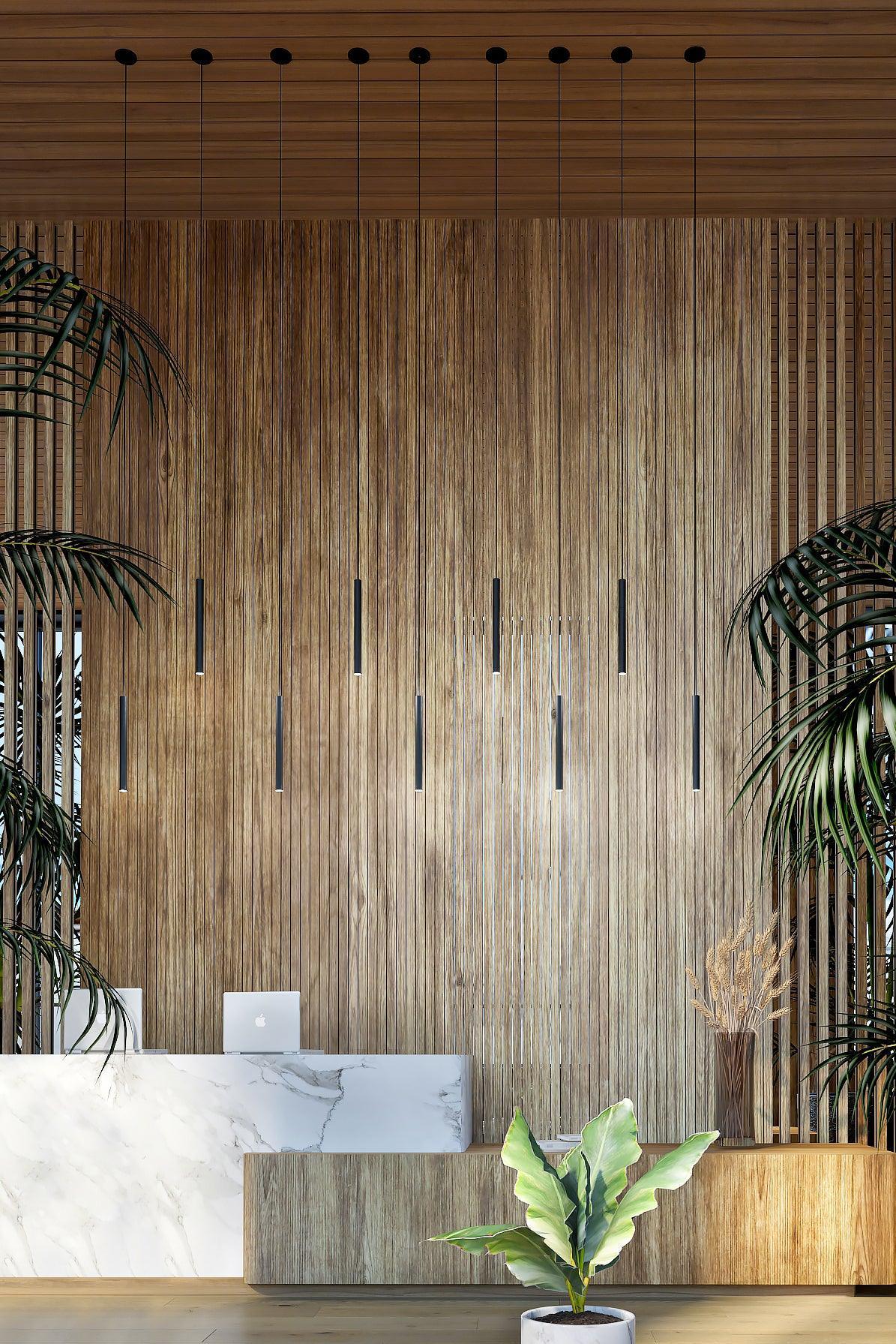 Lampa wisząca CHIMES TALL czarny dąb UMAGE Eye on Design