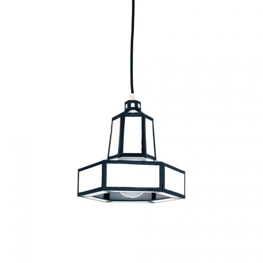 Lampa wisząca CUT 'N PASTE biały z czarną obramówką Seletti 26 x 24.2 cm Eye on Design