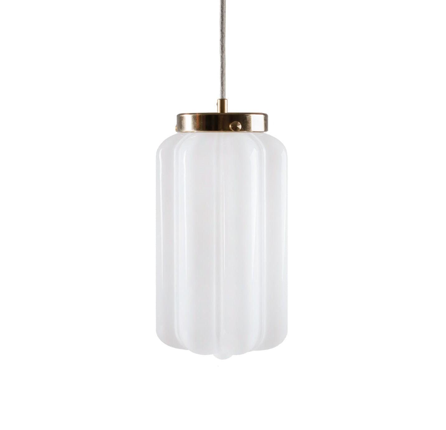 Lampa wisząca DECO mosiężny Embassy Interiors opalowy Eye on Design