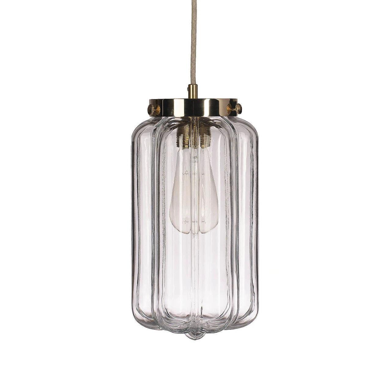 Lampa wisząca DECO mosiężny Embassy Interiors jasny Eye on Design