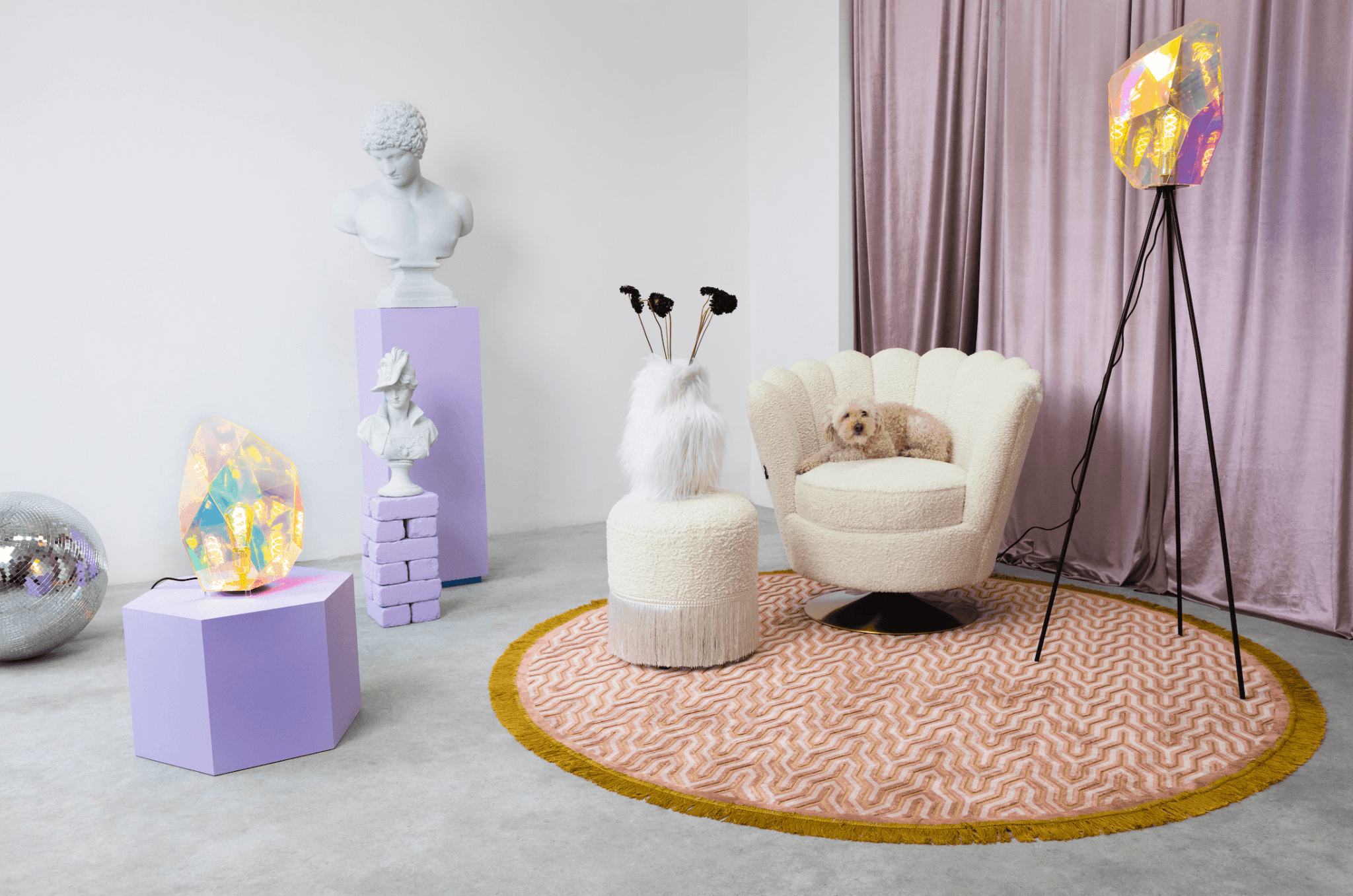Lampa wisząca DIAMOND DEAR akryl Bold Monkey Eye on Design
