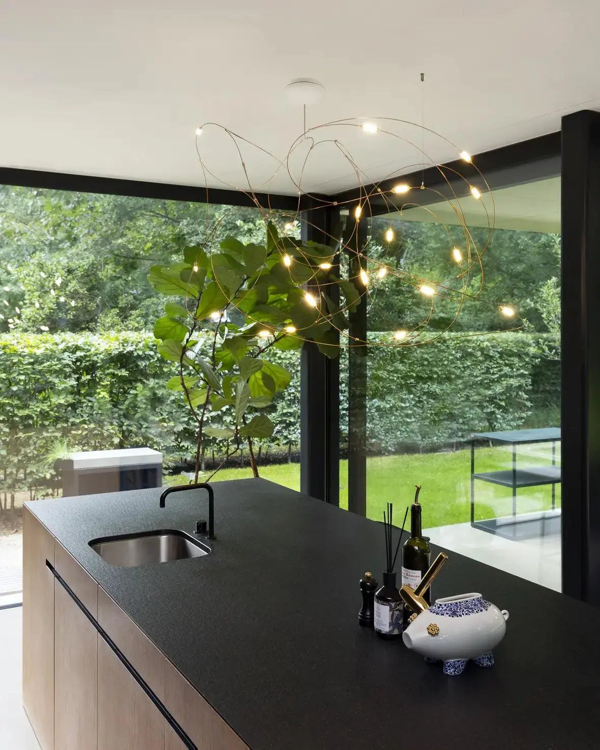 Lampa wisząca FLOCK OF LIGHT mosiądz – Moooi