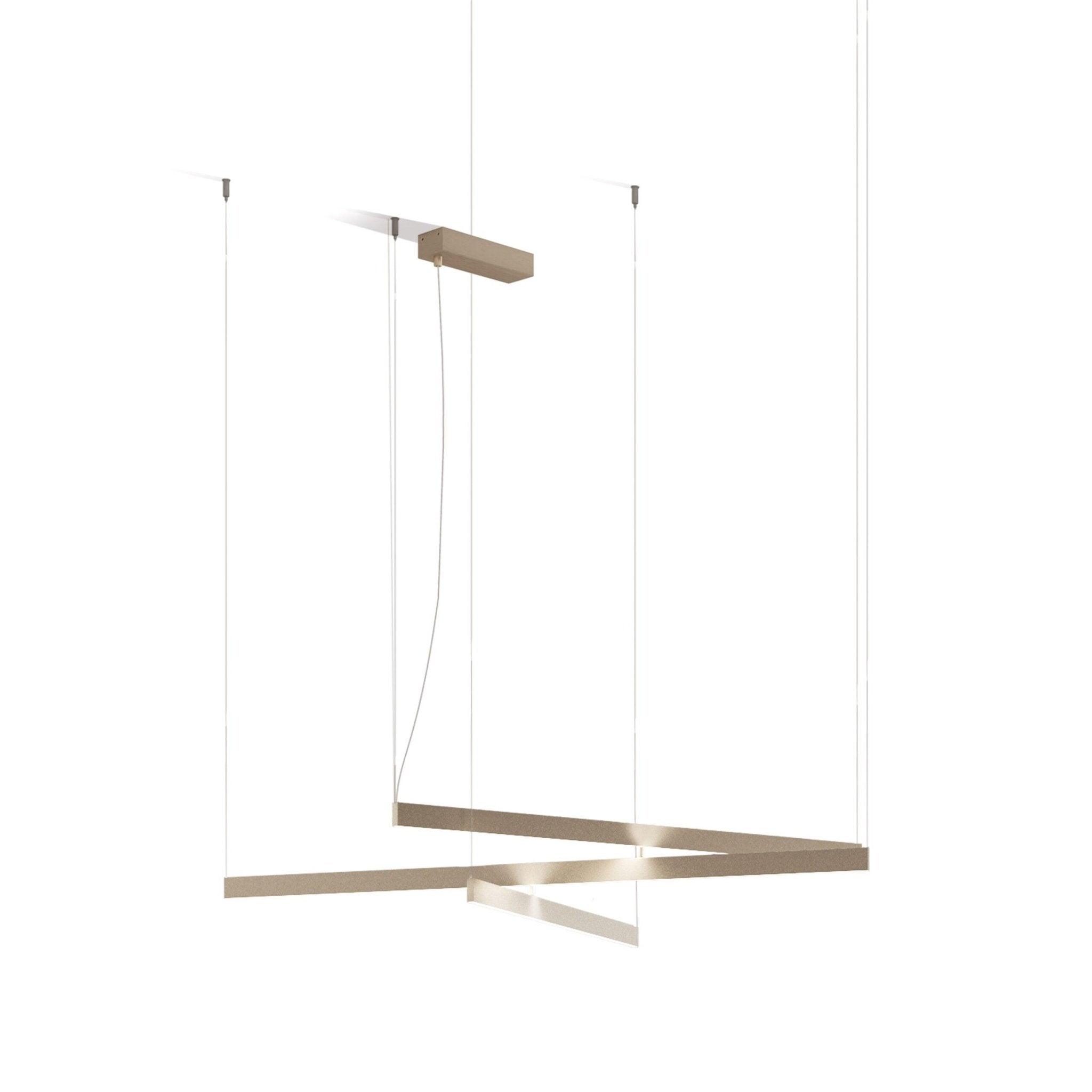 Lampa wisząca FLY MULTIPLE satynowy złoty Contardi Eye on Design