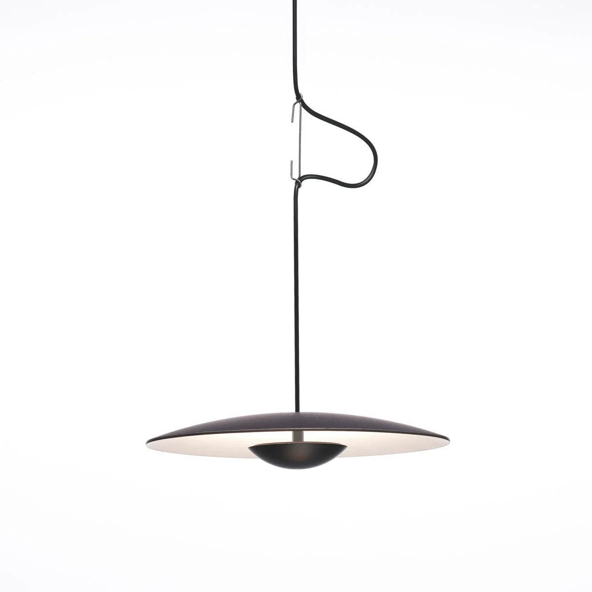 Lampa wisząca GINGER czarny z białym wykończeniem Marset 42 cm ze ściemniaczem Triac Eye on Design
