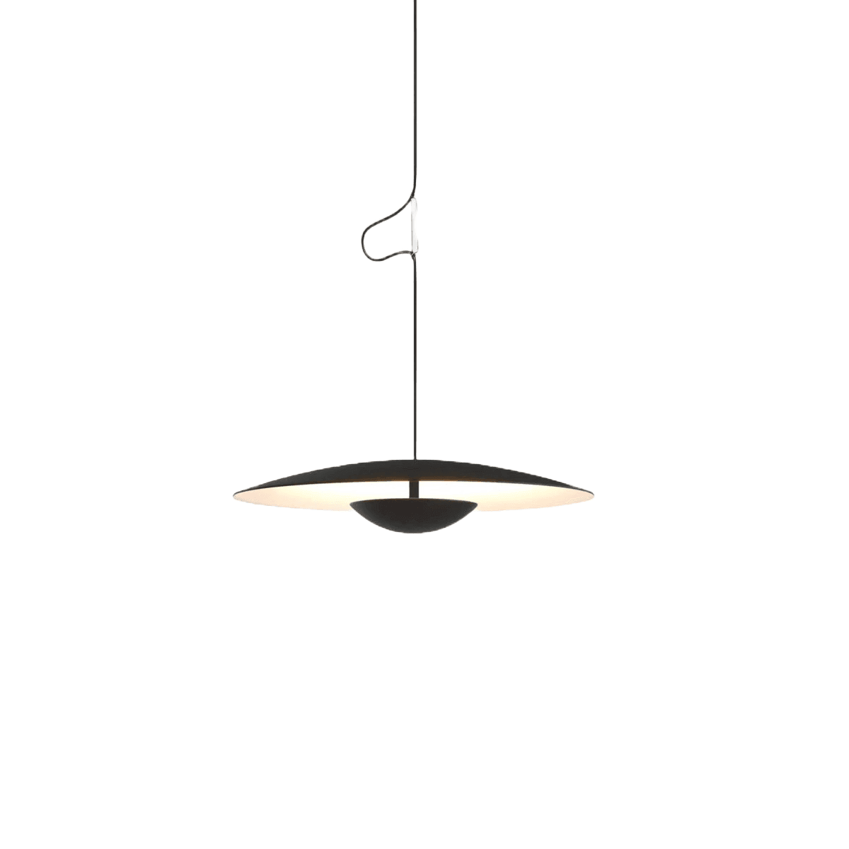 Lampa wisząca GINGER czarny z białym wykończeniem Marset 32 cm ze ściemniaczem Triac Eye on Design