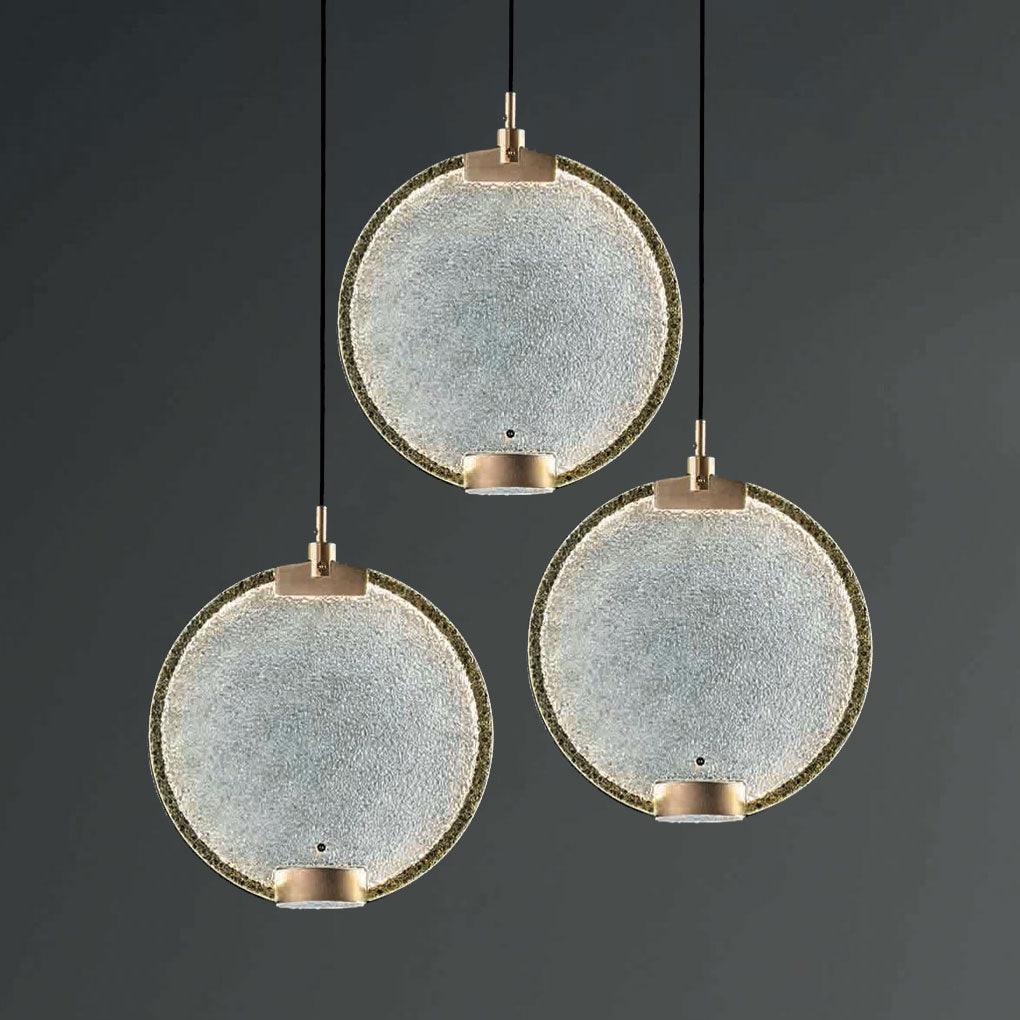 Lampa wisząca HORO S3 szczotkowany mosiądz Masiero Eye on Design