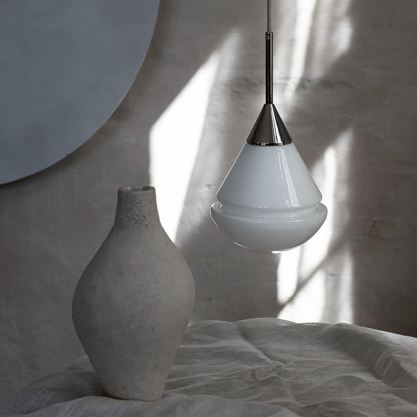 Lampa wisząca KROPLA nikiel Embassy Interiors Eye on Design