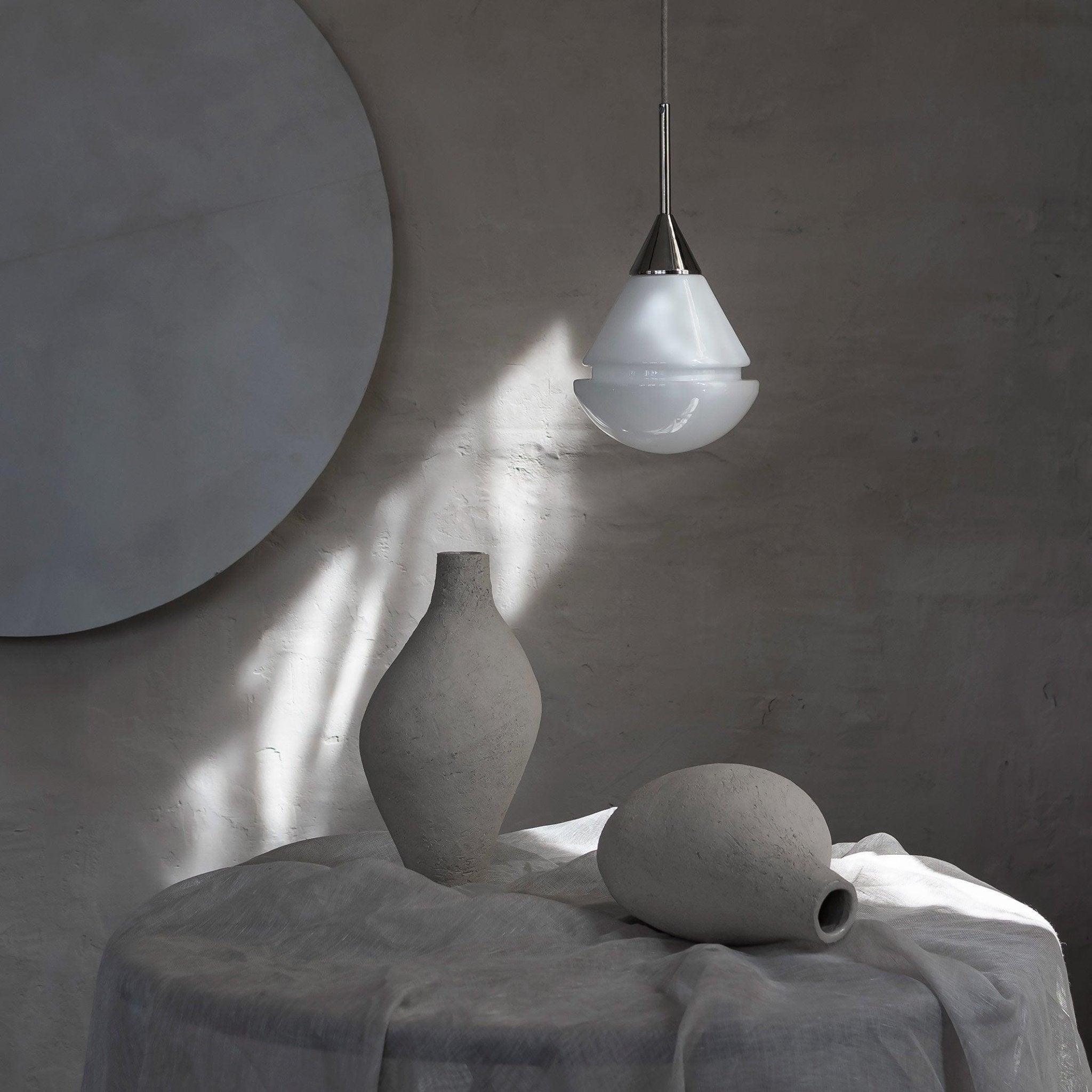 Lampa wisząca KROPLA nikiel Embassy Interiors Eye on Design