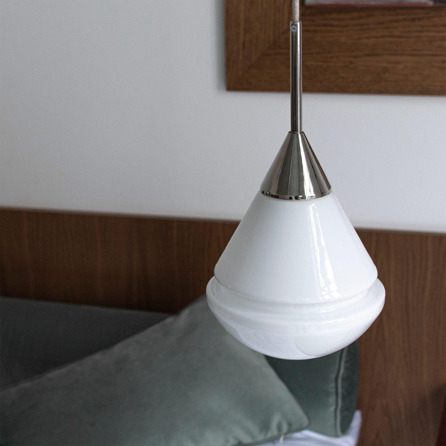 Lampa wisząca KROPLA nikiel Embassy Interiors Eye on Design