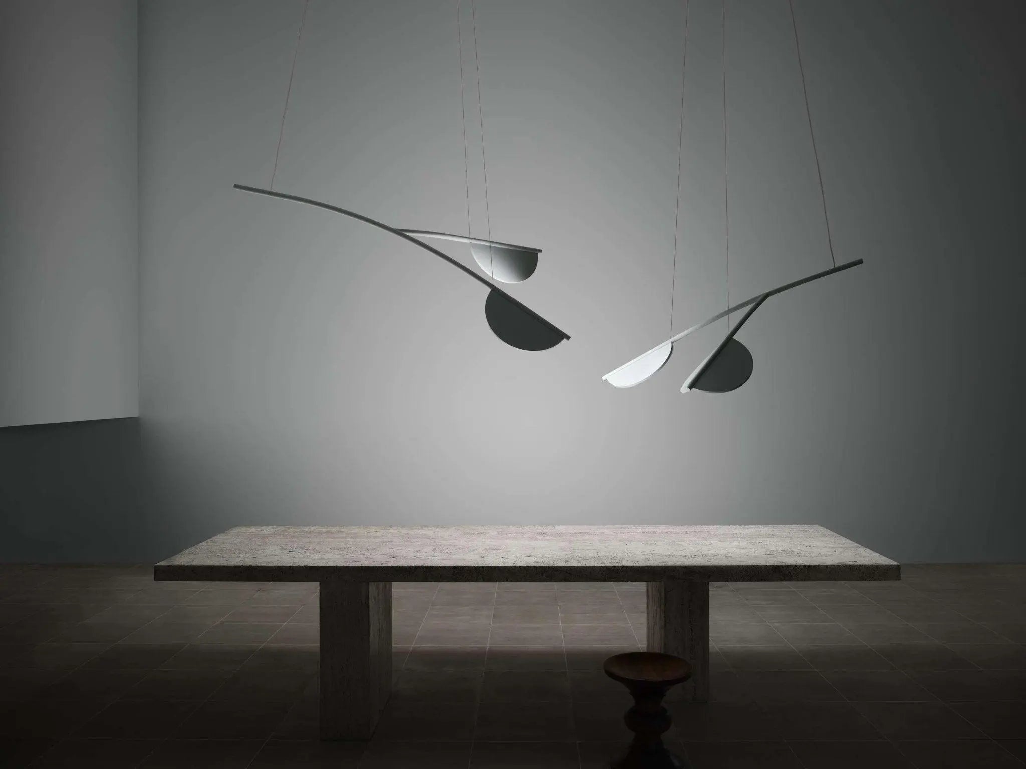 Lampa wisząca krótka ALMENDRA ORGANIC niebieski – Flos
