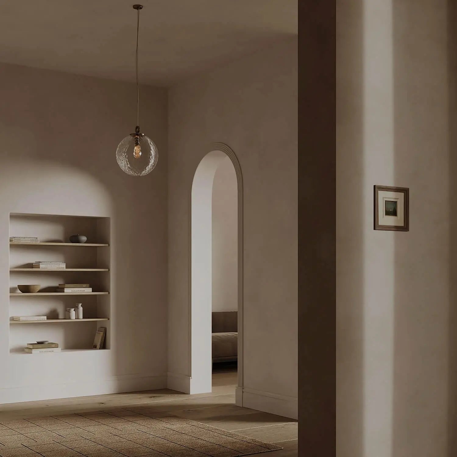 Lampa wisząca KULA REFLEKSYJNA nikiel – Embassy Interiors