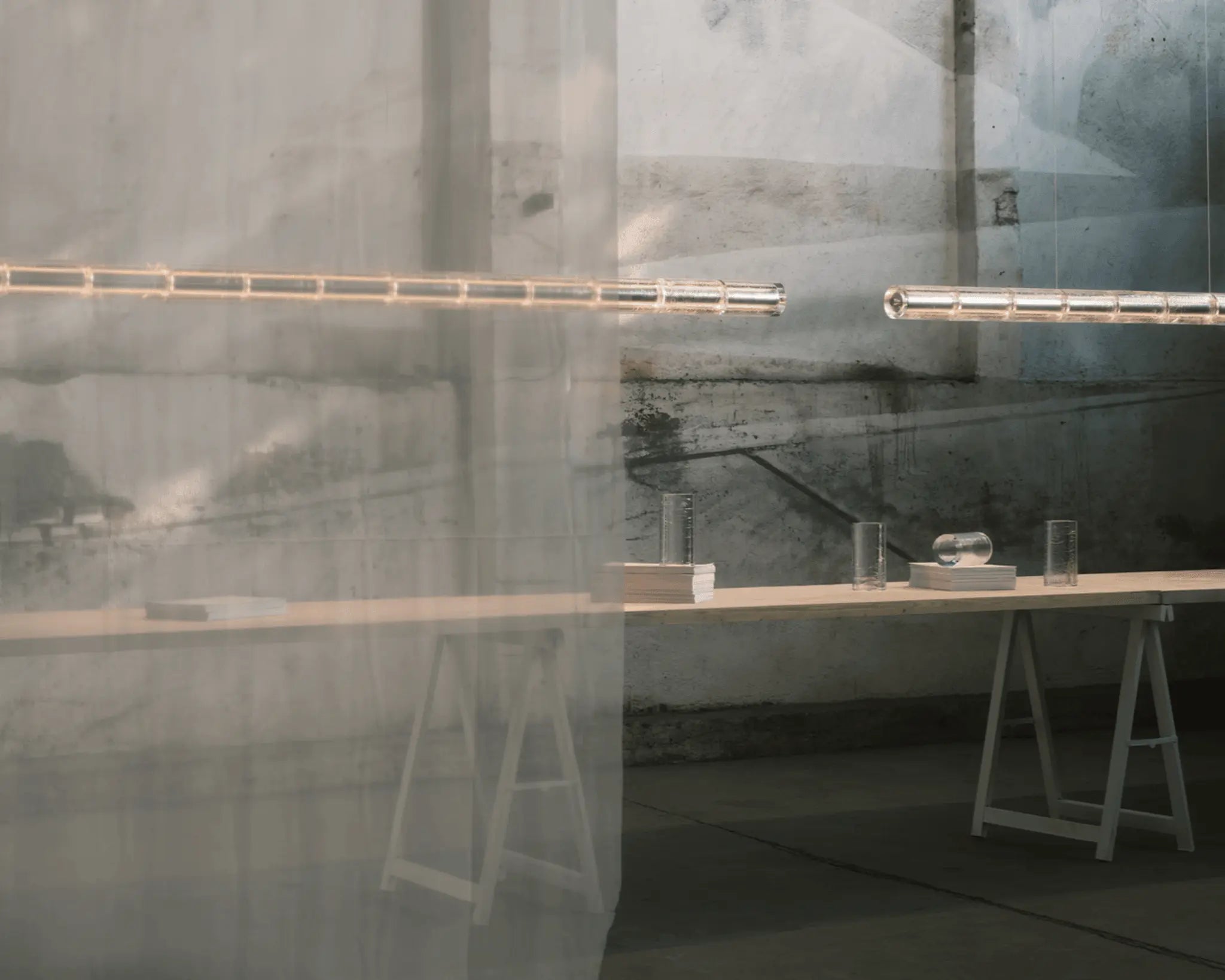 Lampa wisząca LUCE ORIZZONTALE szkło – Flos