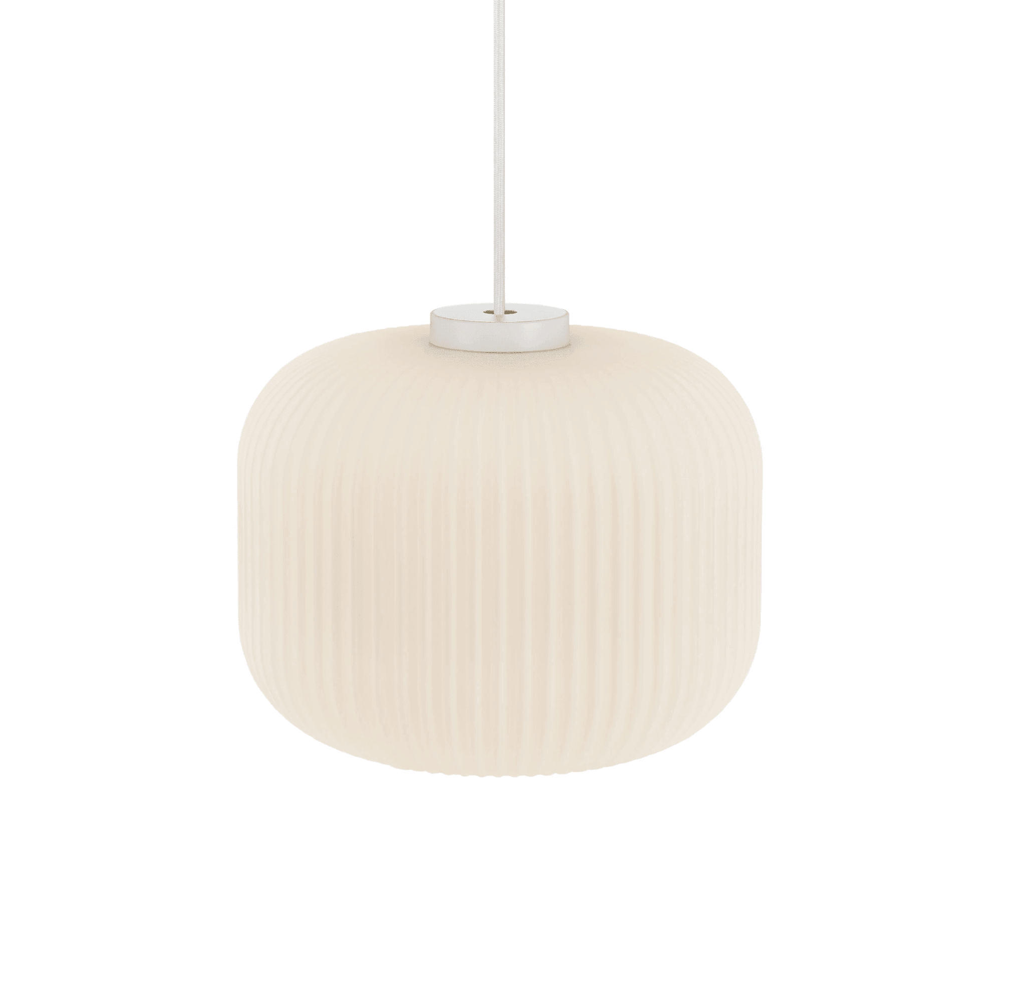 Lampa wisząca MILFORD OVAL szkło z białym wykończeniem Nordlux Eye on Design